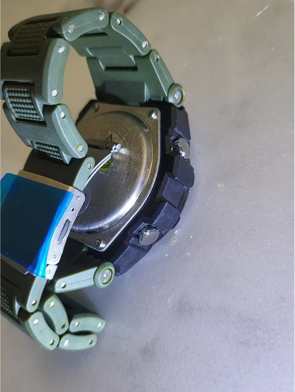 Basumiu Men's Digital Watch Tactical Military GLOWS! Dual Display NWT 8.75